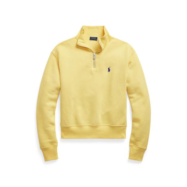 Yellow polo quarter zip sale