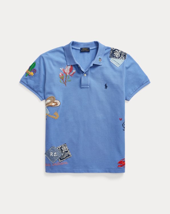 New Orleans Patchwork Polo Shirt