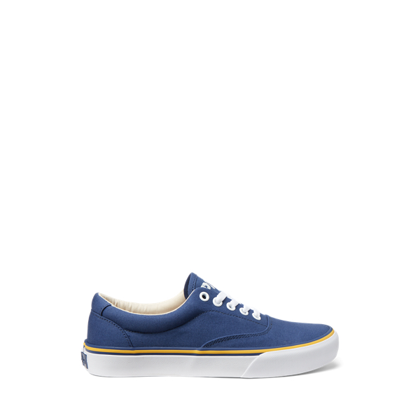 Logo Cotton Canvas Trainer Polo Ralph Lauren 1