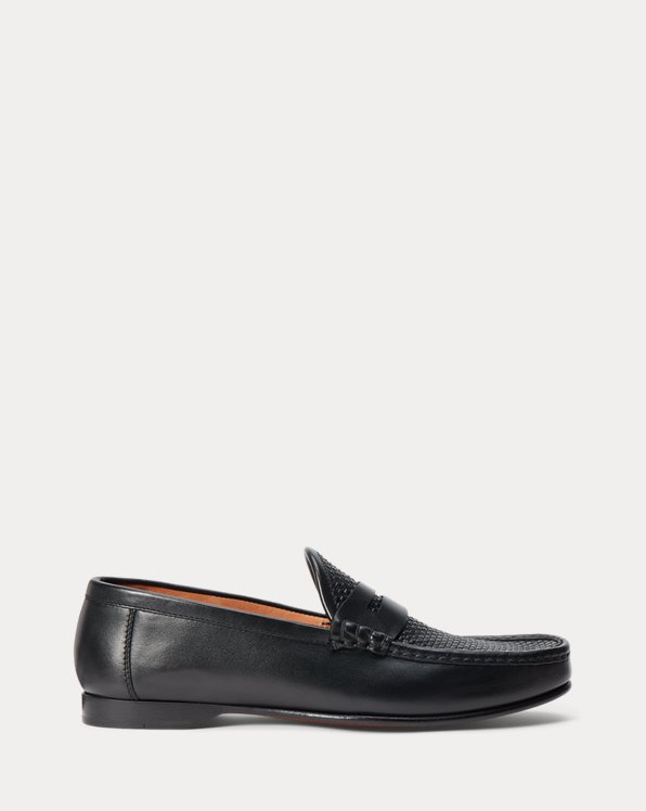 Chalmers Woven Calfskin Penny Loafer