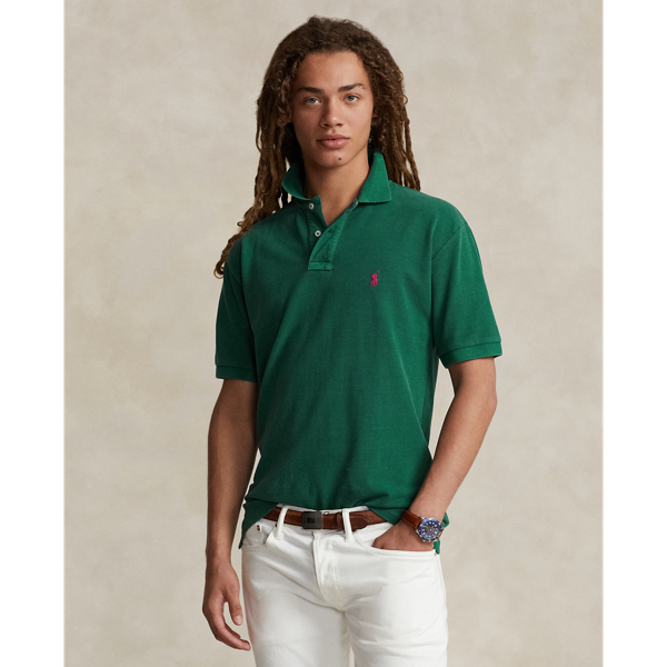 POLO RALPH LAUREN, Dark green Men's Polo Shirt