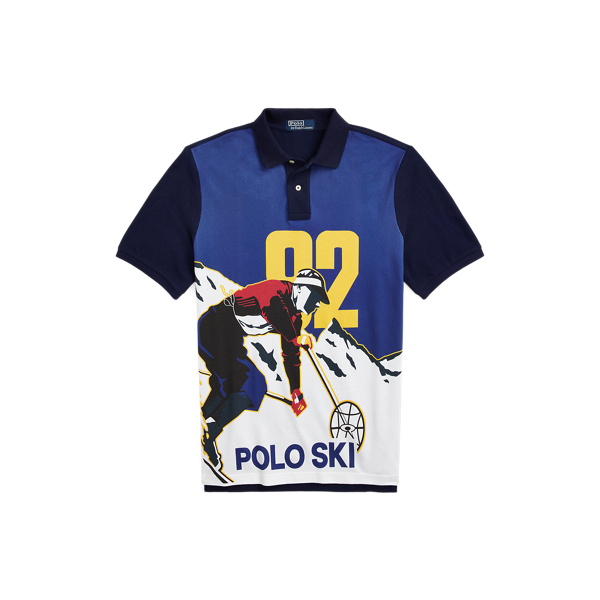 Classic Fit Polo Ski Mesh Polo Shirt