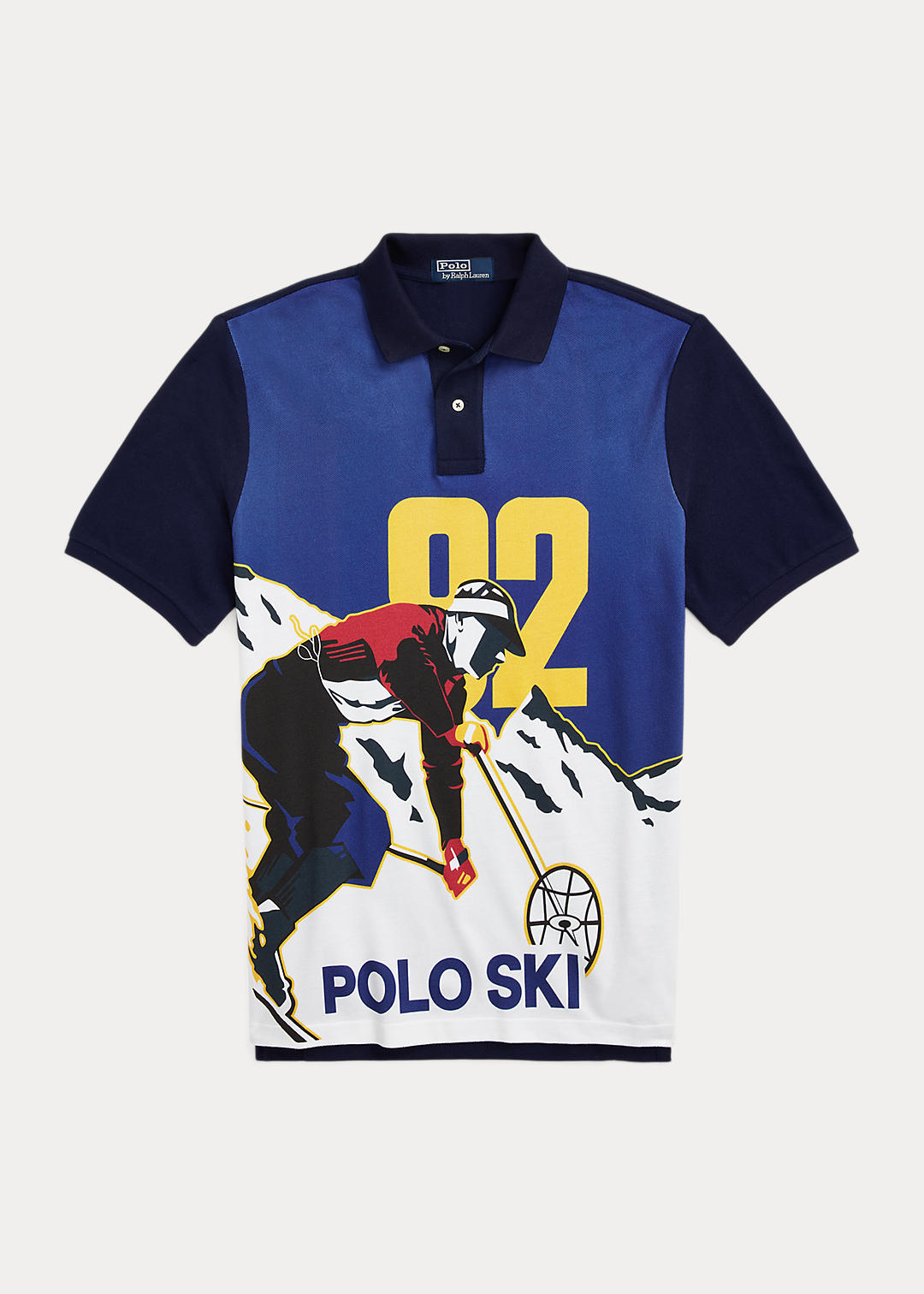 Classic Fit Polo Ski Mesh Polo Shirt