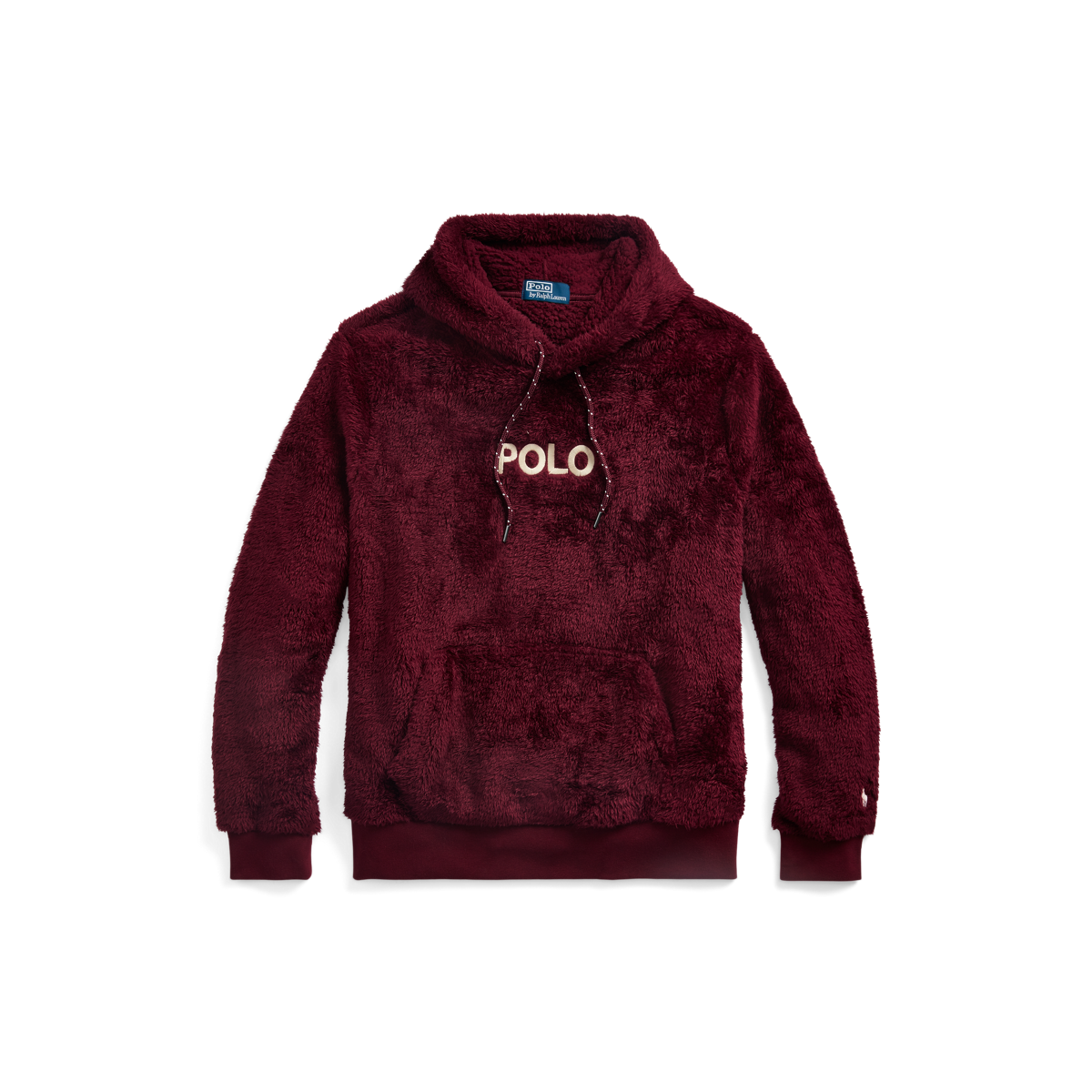 POLO RALPH LAUREN Logo Embroidered Hoodie, Red