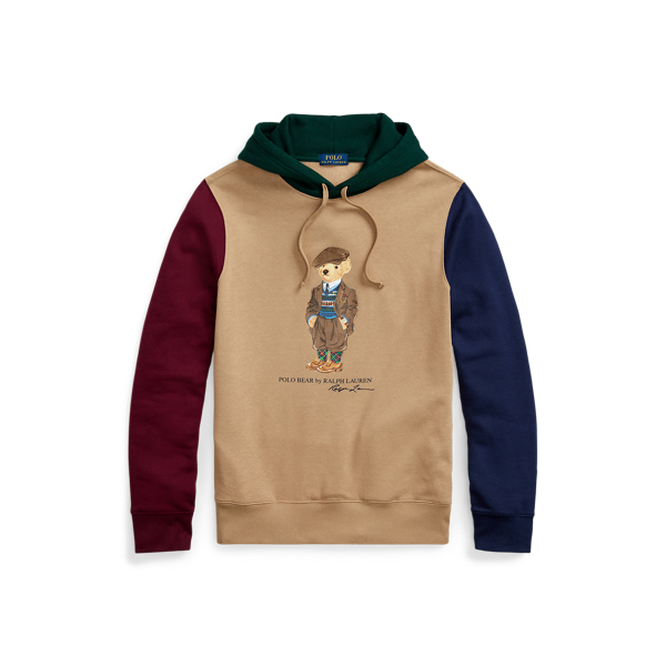 Polo Bear Color-Blocked Fleece Hoodie