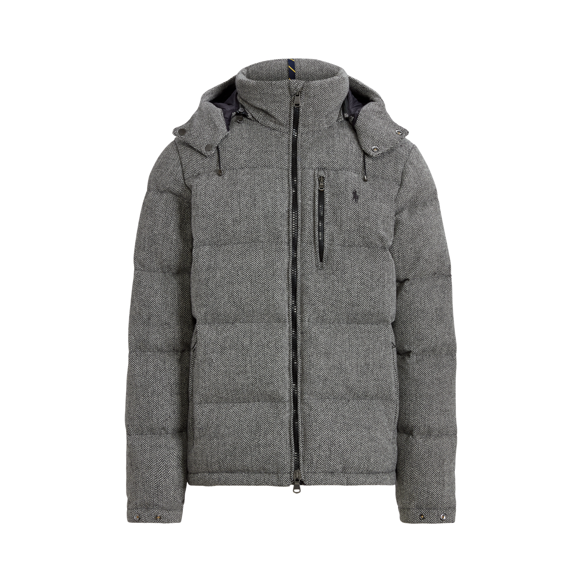 Quilted Wool-Blend Down Jacket