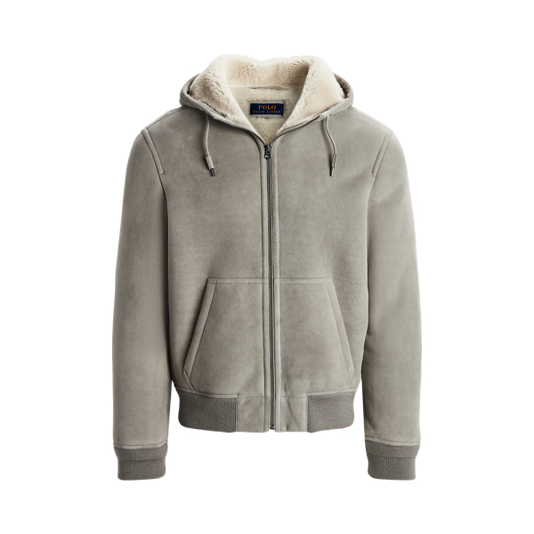 Monogram Shearling Coat - Luxury Grey