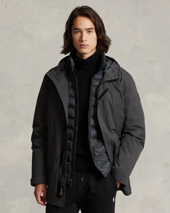 Twill Hooded Coat & Quilted Liner