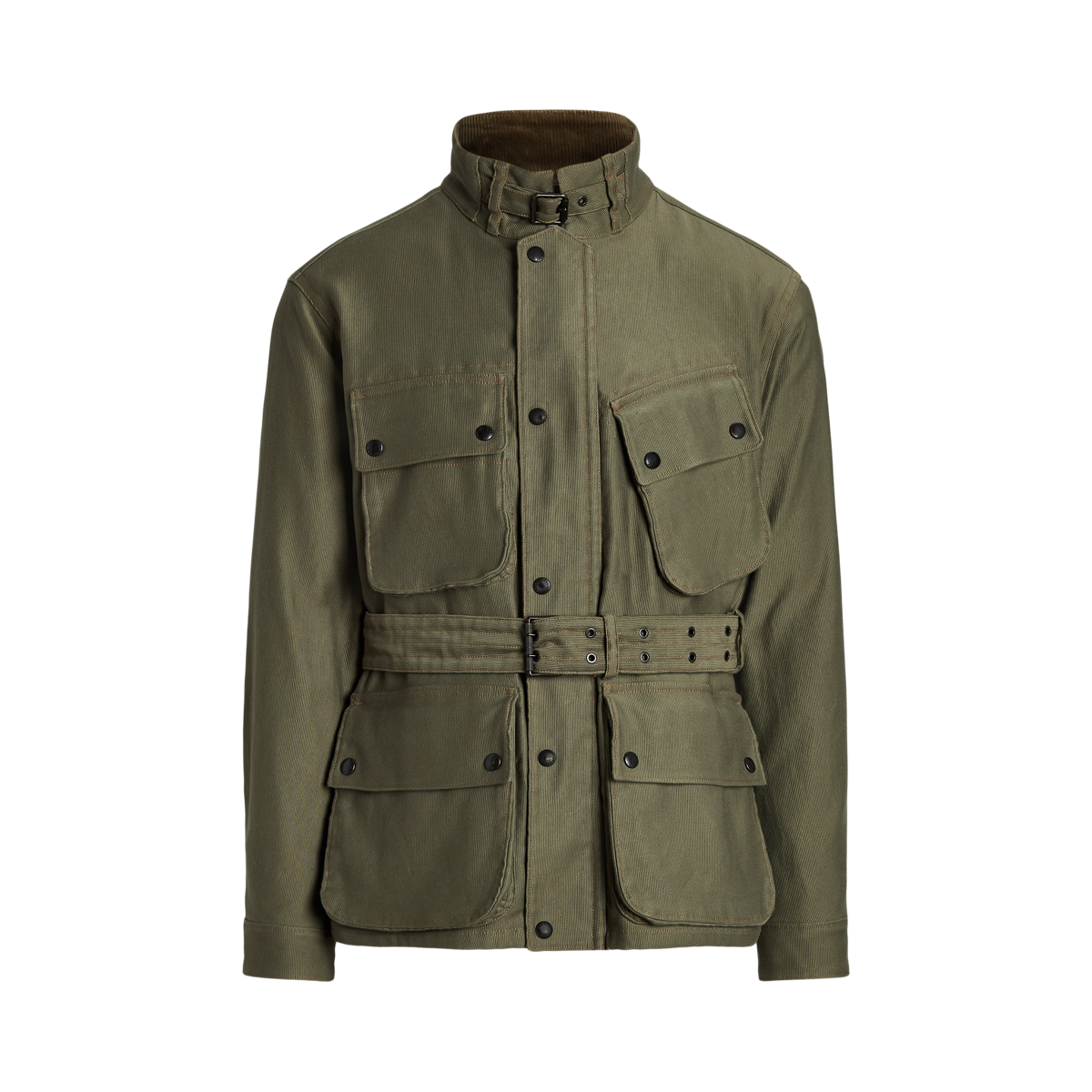 Corded Cotton Biker Jacket
