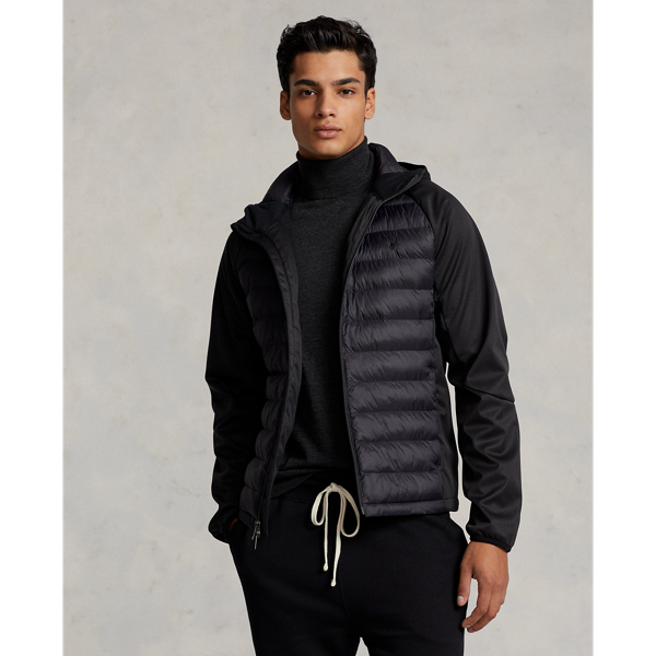 Urbann-Vibe Mens Hooded Down Jacket With Water Repellent Shell Insulated Weather Ready All Season Outerwear main image 1