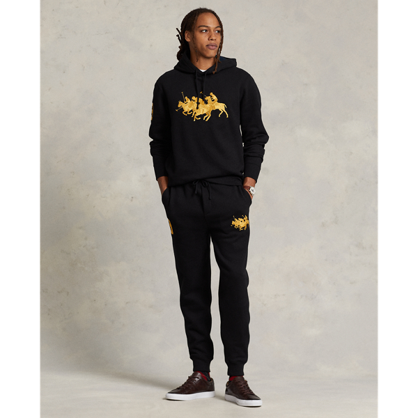 Triple-Pony Fleece Jogger Pant