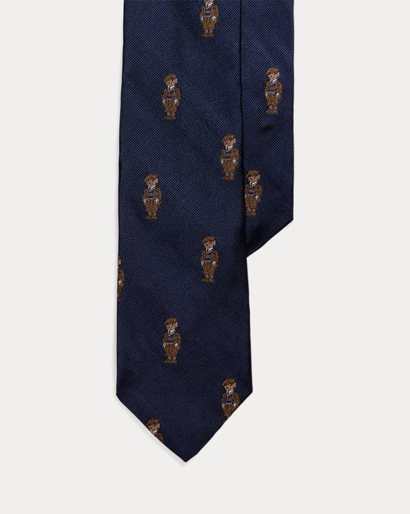 Polo Bear Silk Repp Tie