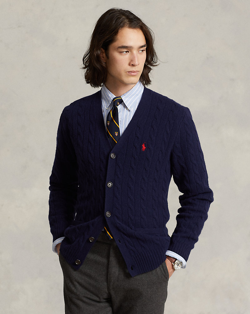 Cable-Knit Wool-Cashmere Cardigan Polo Ralph Lauren 1