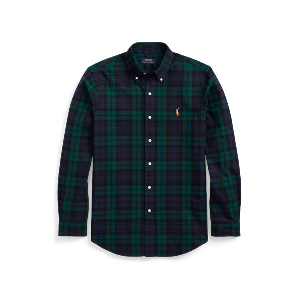 Classic Fit Plaid Oxford Shirt