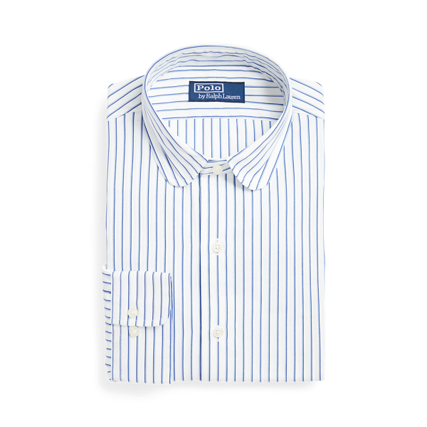 Classic Fit Striped Poplin Shirt