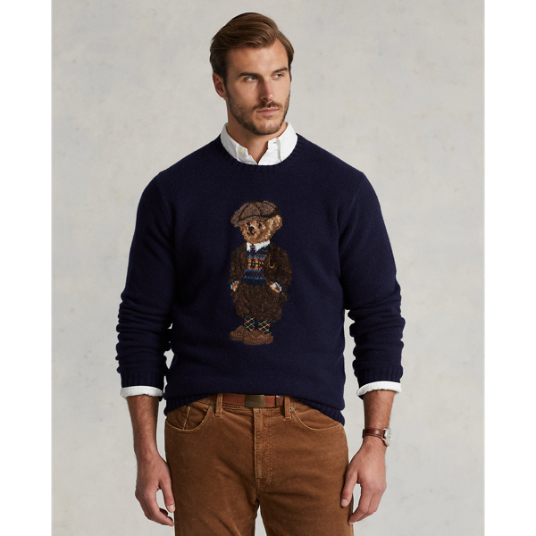 Polo Bear Wool Jumper for Men