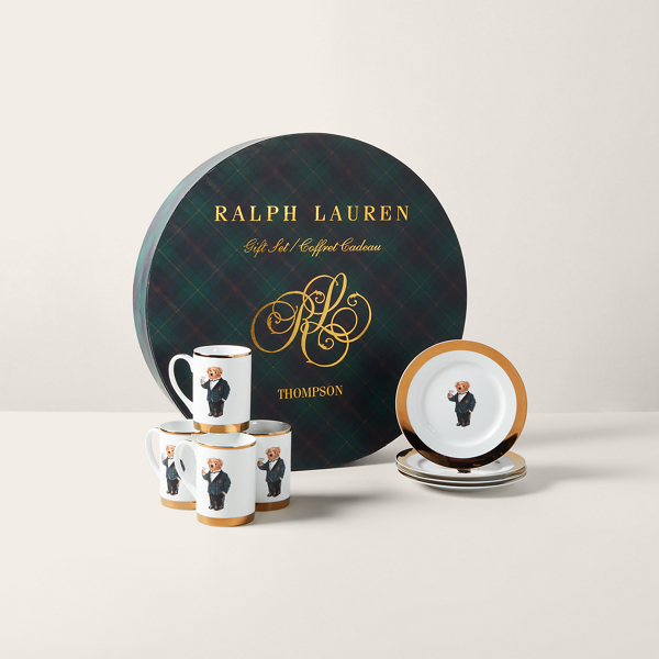 Thompson Polo Bear Plate &amp; Mug Gift Set Ralph Lauren Home 1