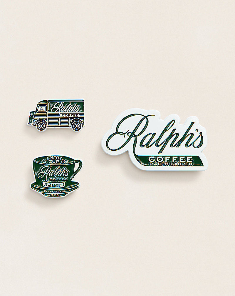 Trio de broches à logo Ralph's Coffee Ralph Lauren Home 1
