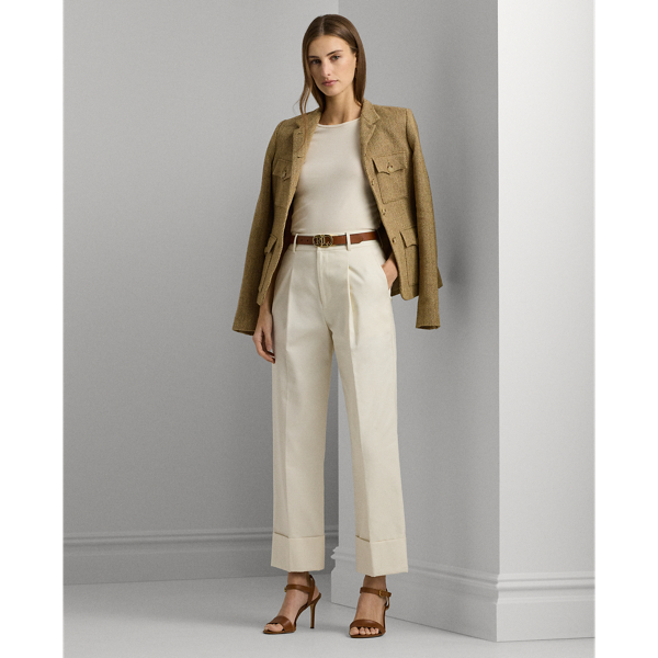 Double-Faced Cotton Ankle Trouser Lauren 1