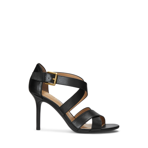 Gisella Burnished Leather Sandal Lauren 1