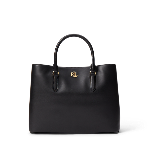 LAUREN RALPH LAUREN: shoulder bag in grained leather - Black