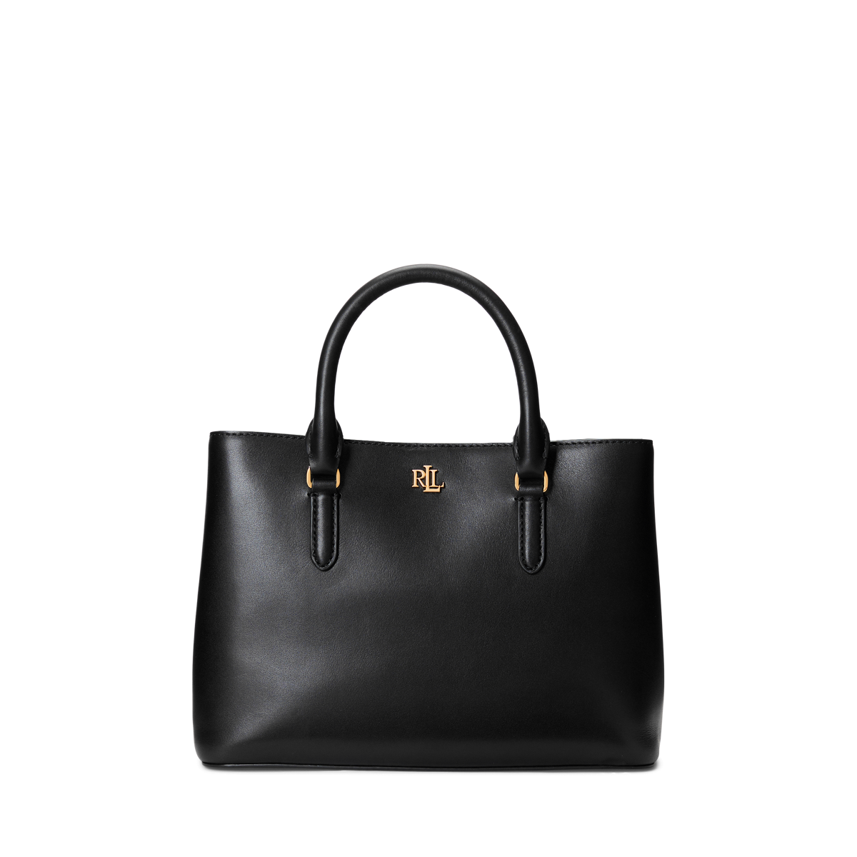 Lauren by Ralph Lauren Pebbled Leather Large Marcy Satchel in