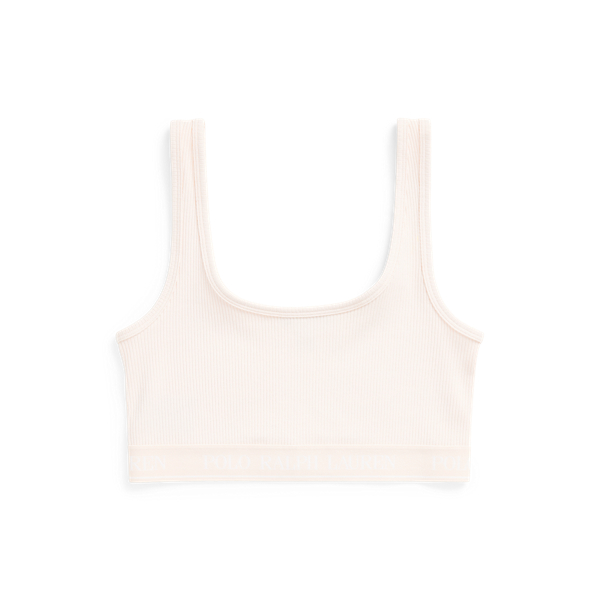 Repeat-Logo Ribbed Bralette