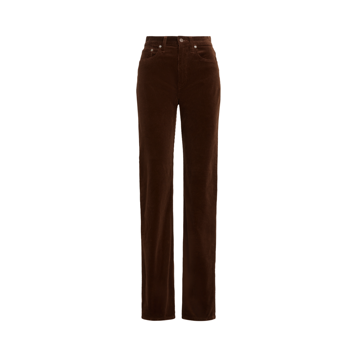 Straight Fit High-Rise Corduroy Pant