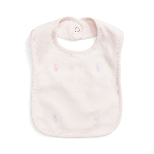 Polo Pony Cotton Interlock Bib Baby Girl 1