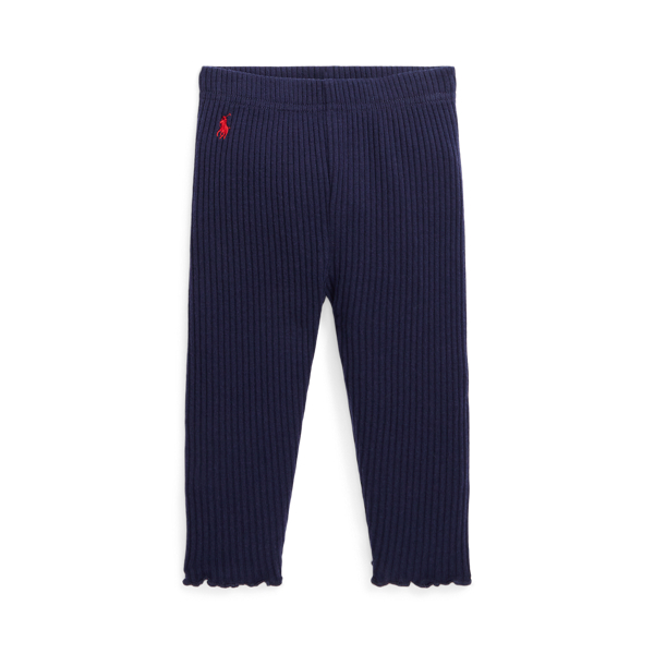 Baby Girl Ribbed Stretch Legging 1