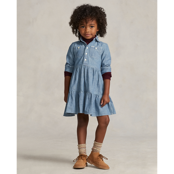 Robe-chemise gitane en chambray