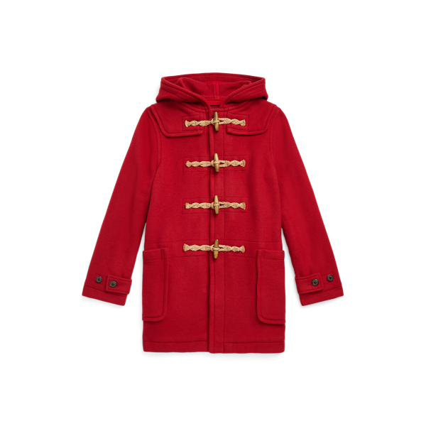 Girls red duffle coat hotsell