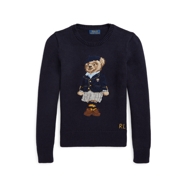폴로 랄프로렌 Polo Ralph Lauren Polo Bear Cotton-Blend Jumper,Navy
