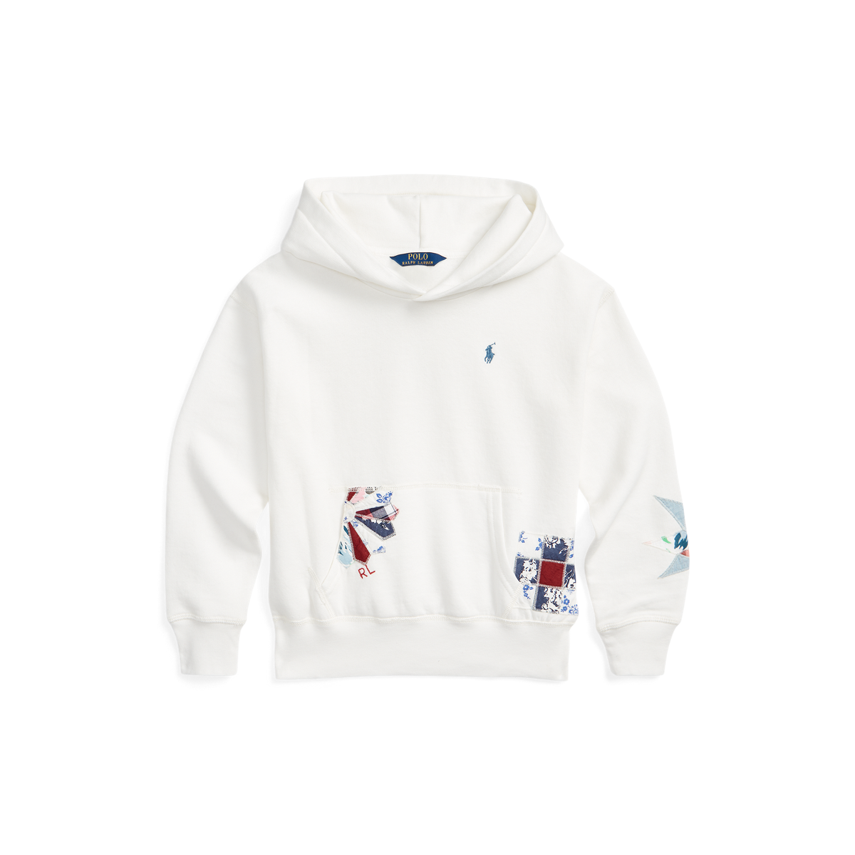 Patchwork Fleece Hoodie