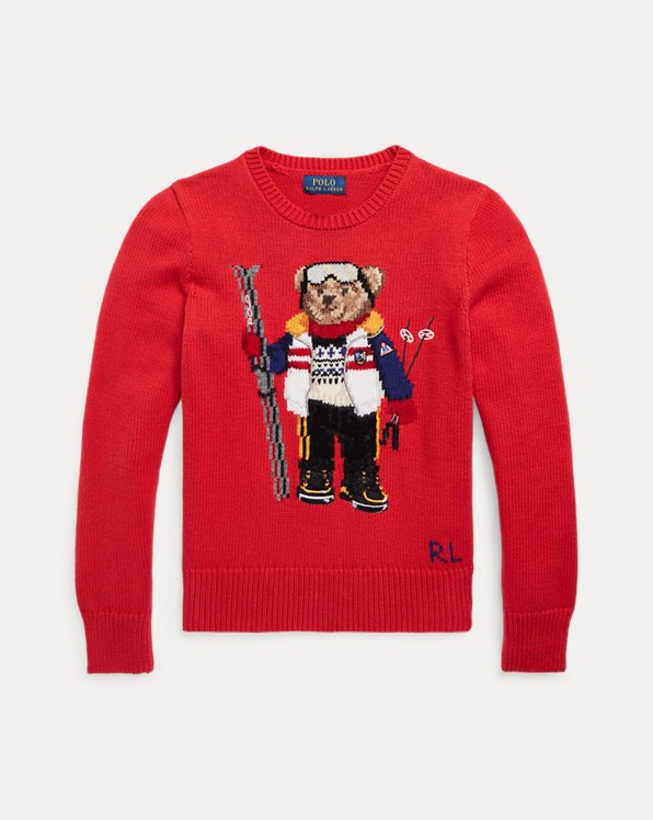 폴로 랄프로렌 Polo Ralph Lauren Polo Bear Cotton-Wool Jumper,Rl Red