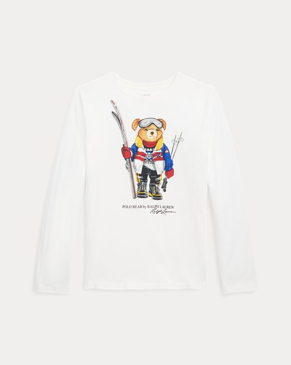 T-shirt Polo Bear manches longues coton