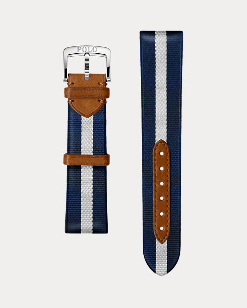 Striped Silk Watch Strap