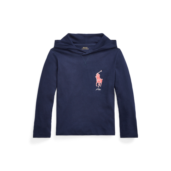 Big Pony Cotton Hooded Tee