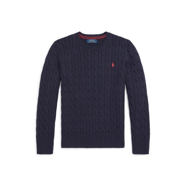 Cable-Knit Cotton Jumper BOYS 6–14 YEARS 1