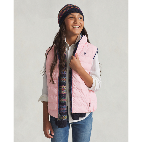 P-Layer 2 Reversible Quilted Gilet BOYS 6–14/GIRLS 7–14 1
