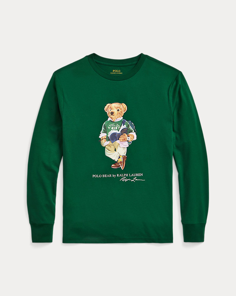 T-shirt manga comprida algodão Polo Bear RAPAZ DE 6 A 14 ANOS 1