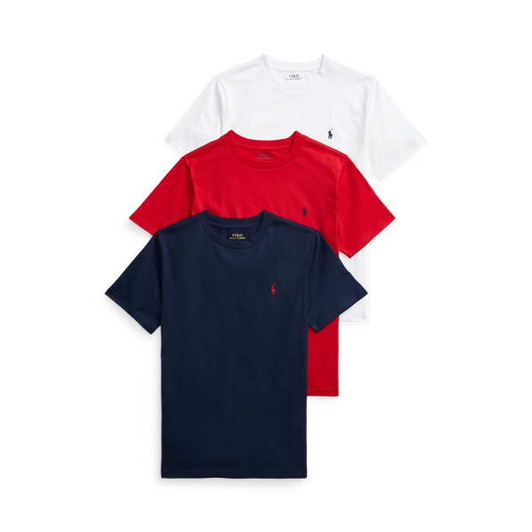 Ralph Lauren Kids Cotton Jersey Crewneck Tee - Short-sleeved 