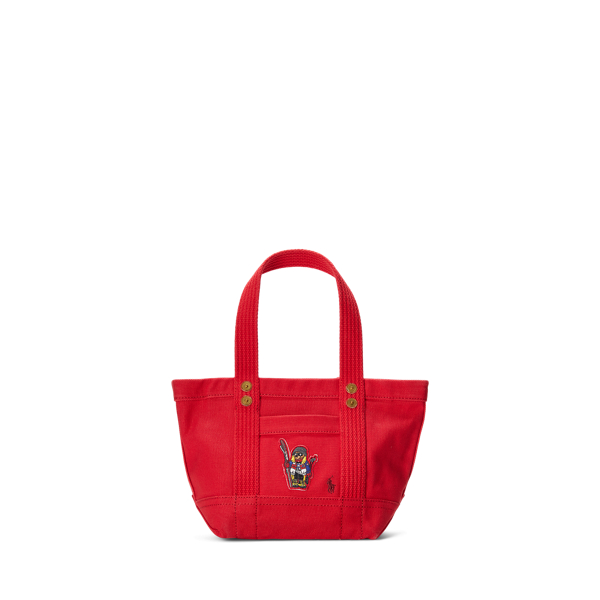 Canvas Mini Polo Bear Tote