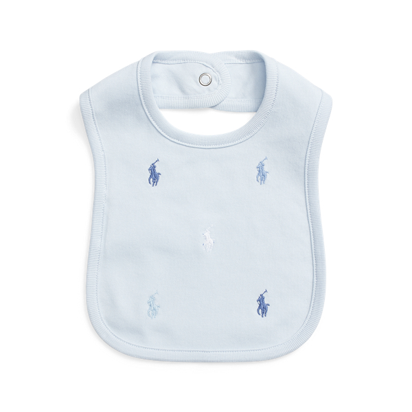 Bavoir poney Polo en interlock de coton