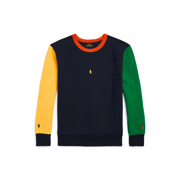 Color-Blocked Double-Knit Sweatshirt