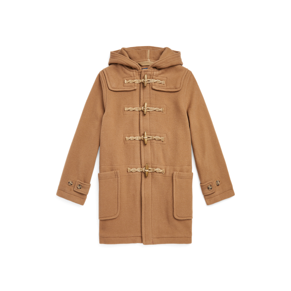 Wool-Blend Hooded Duffel Coat