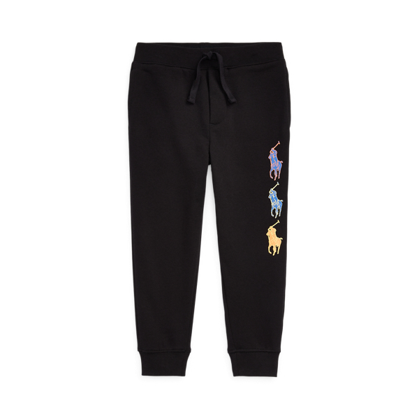 Ralph Lauren Boys' Embroidered Pony Fleece Jogger Pants - Little