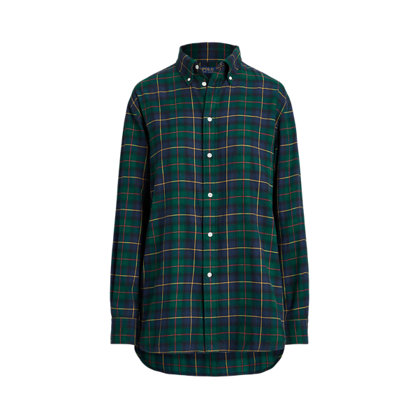 plaid cotton twill shirt ralph lauren