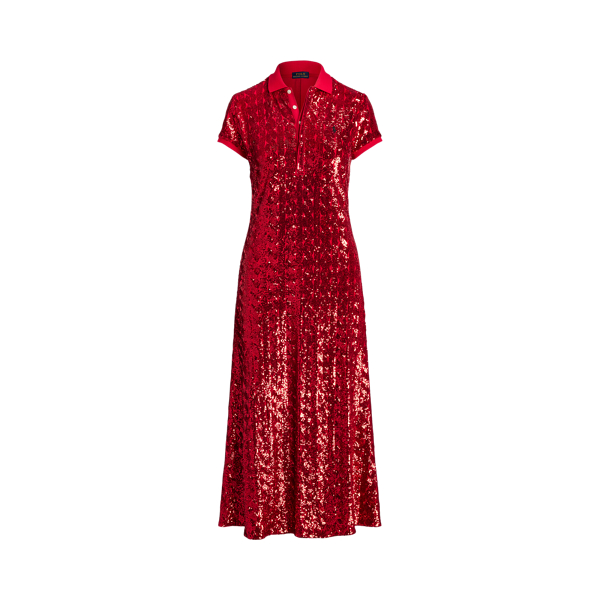 Lauren ralph lauren clearance embroidered sequin gown