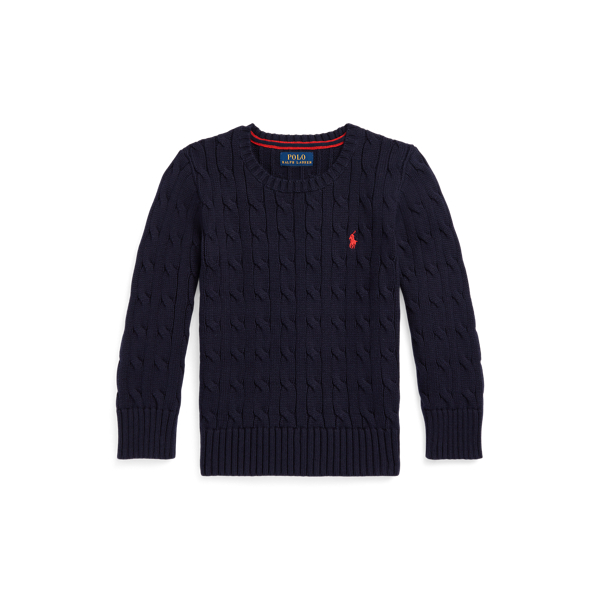 Cable-Knit Cotton Jumper BOYS 1.5–6 YEARS 1